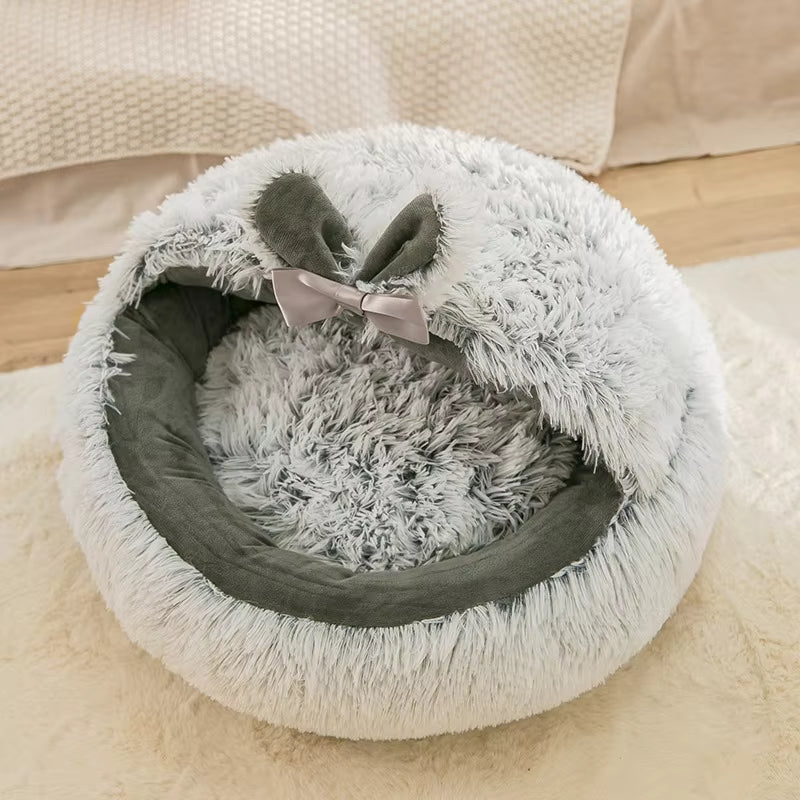 Super Soft Long Round Cat Bed