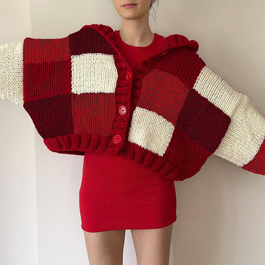 Women Two Button Closure Neck Cardigans