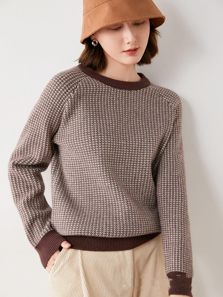 Womens Thick Cotton Wool Knitted Warmy Sweater