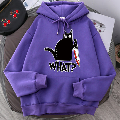 Women Angry Kittens Cat Hoodies