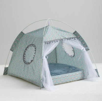 Foldable Princess Cat Tent Bed