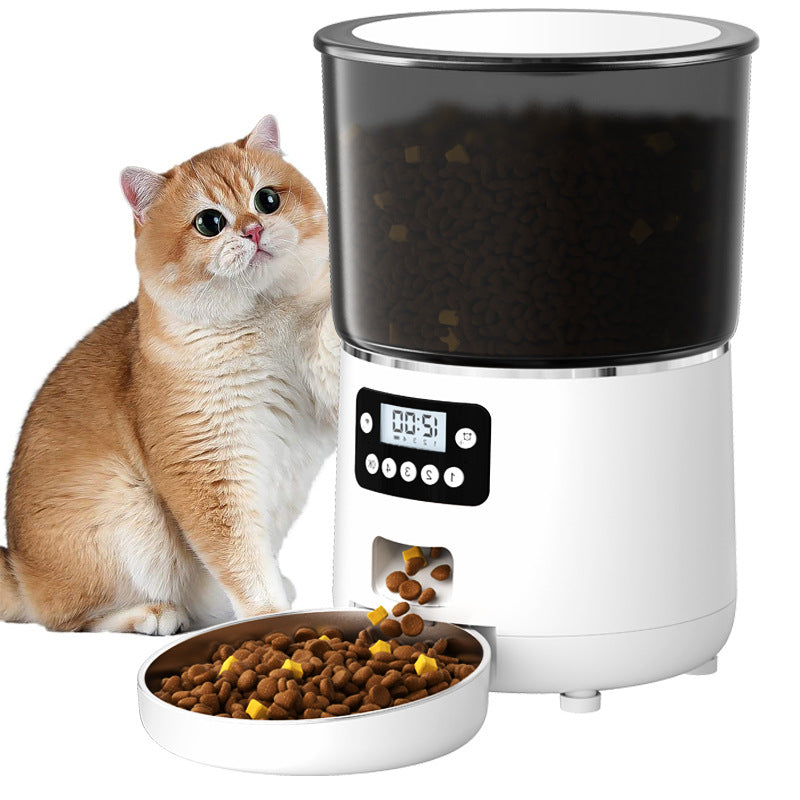 Stainless Steel Audio Recorder 4L WiFi App Automatic Cat Dog Pet Feeder