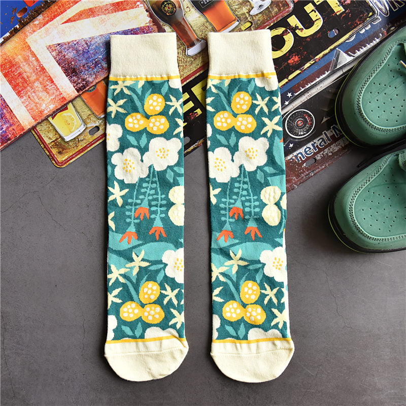 Cactus Cozy Crew Socks