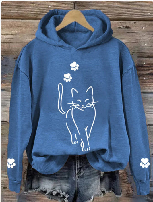 Womens New Meow Sweatshirts