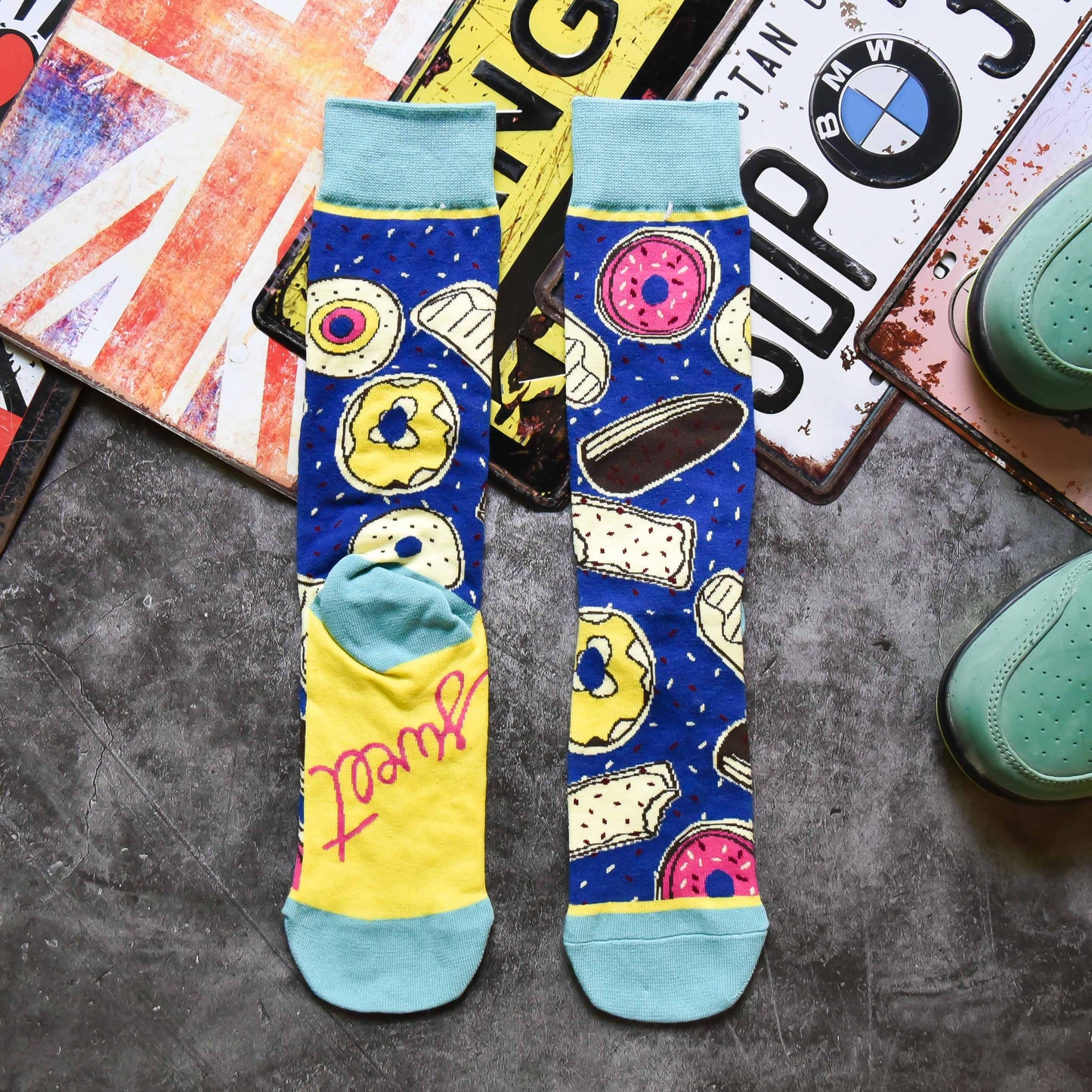 Cactus Cozy Crew Socks