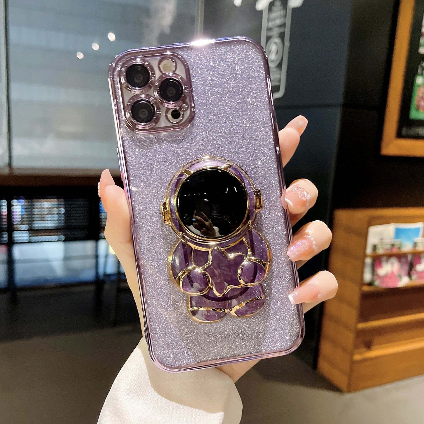 Astronaut Space Fighter Silicone iPhone 14 13 12 Phone Case