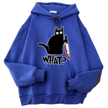 Women Angry Kittens Cat Hoodies