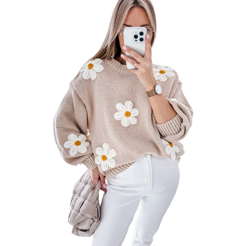 Womens Casual O Neck Knitted Sweaters