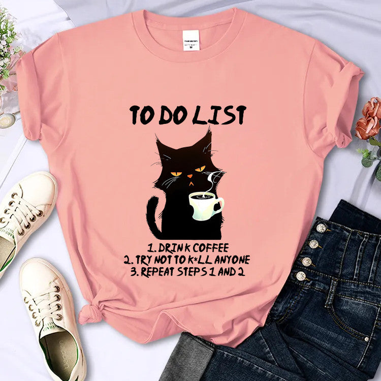 Womens A Cup Of Cat T Shirt