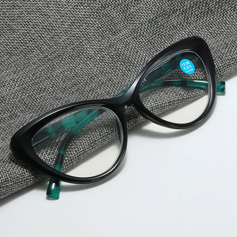 Womens Transparent Lens Cat Eye Reading Glasses