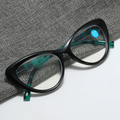 Womens Transparent Lens Cat Eye Reading Glasses