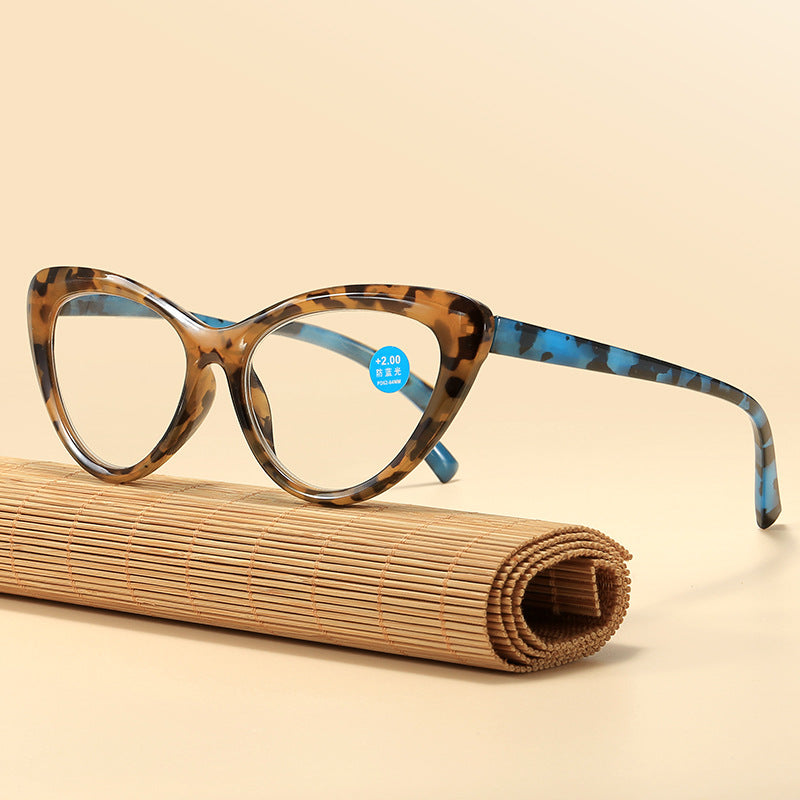 Womens Transparent Lens Cat Eye Reading Glasses