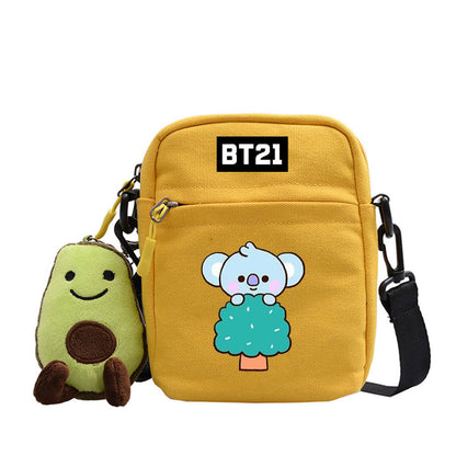 Cartoon Printed Messenger Bag For Outdoor Adventures