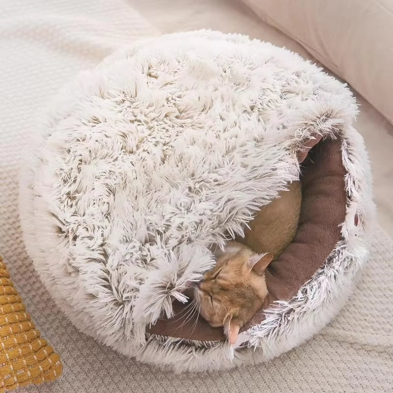 Super Soft Long Round Cat Bed
