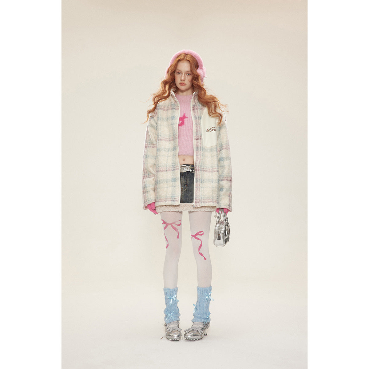 Winter Fashion Vintage Lamb Fleece Cotton Parkas Coat For Women
