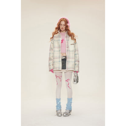 Winter Fashion Vintage Lamb Fleece Cotton Parkas Coat For Women