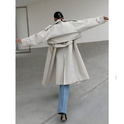 Womens New Style Windbreaker Woolen Outwear Coat