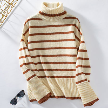 Womens Turtleneck Basic Knitted Sweaters
