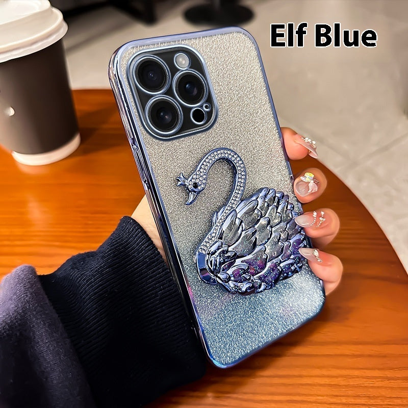 Gradient Swan Sparkle Case