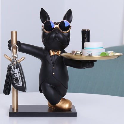 Key Holder Big Mouth Black Dog Sculptures