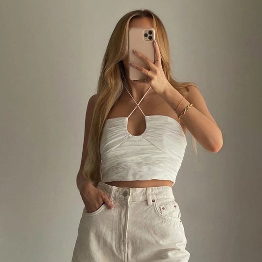 Womens Sexy Cross Tank Tops