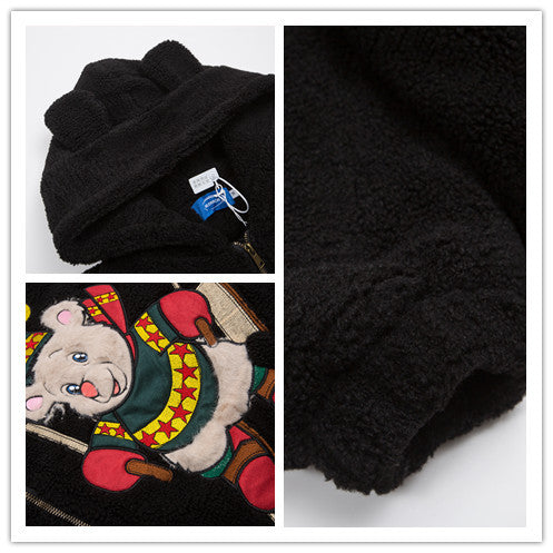 Womens Vintage Cute Bear Jackets
