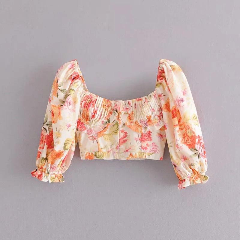 Womens Sleeveless Square Neck Crop Tops