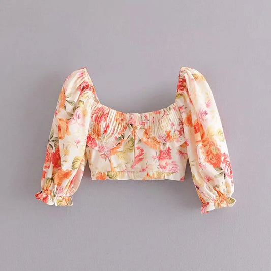 Womens Sleeveless Square Neck Crop Tops