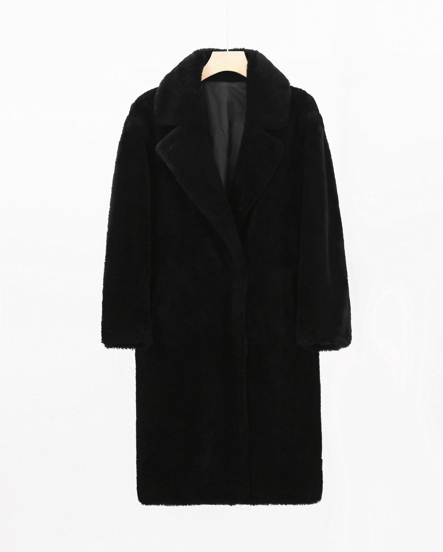 Chic Autumn Fashion Faux Fur Edge Long Outwear Coats For Women