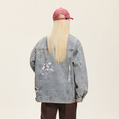 Womens Fashion Washed Denim Jackets