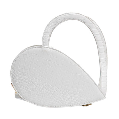 Front Side Gold Heart Shape Elegant Casual Handbags