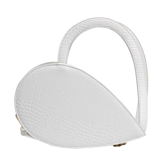Front Side Gold Heart Shape Elegant Casual Handbags