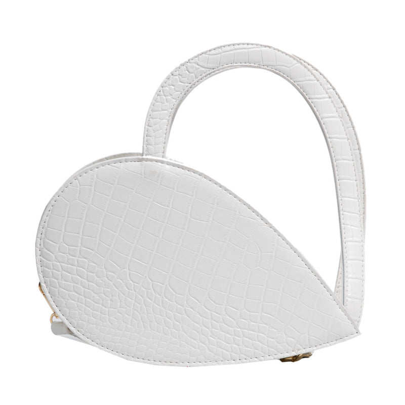 Front Side Gold Heart Shape Elegant Casual Handbags