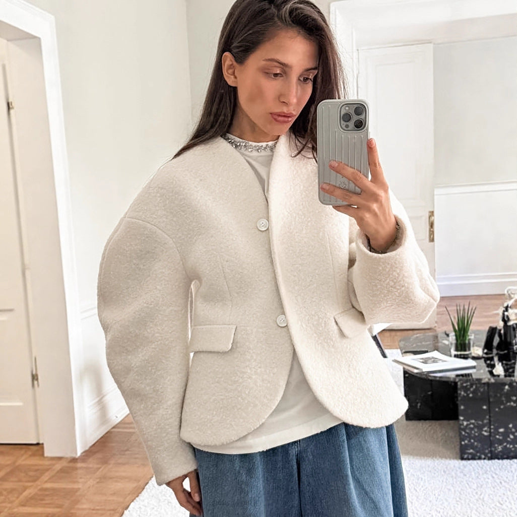 Citycharm Woolen Elegance Coat