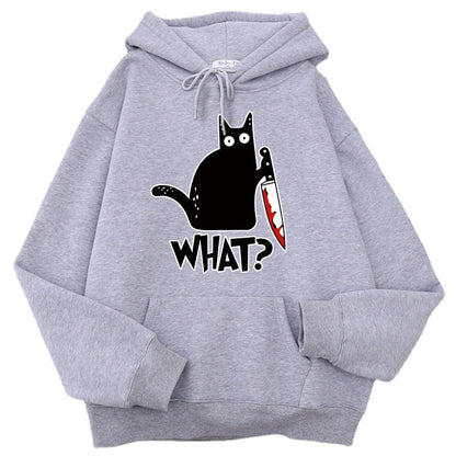Women Angry Kittens Cat Hoodies