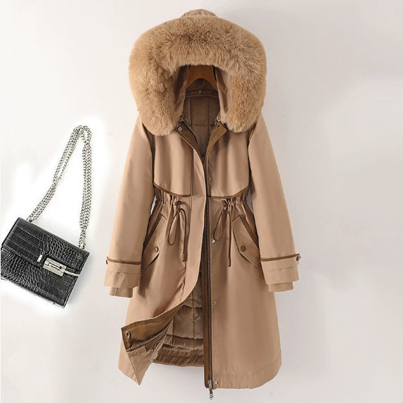 Thick Puffy Hooded Winter Parka Coat For Women
