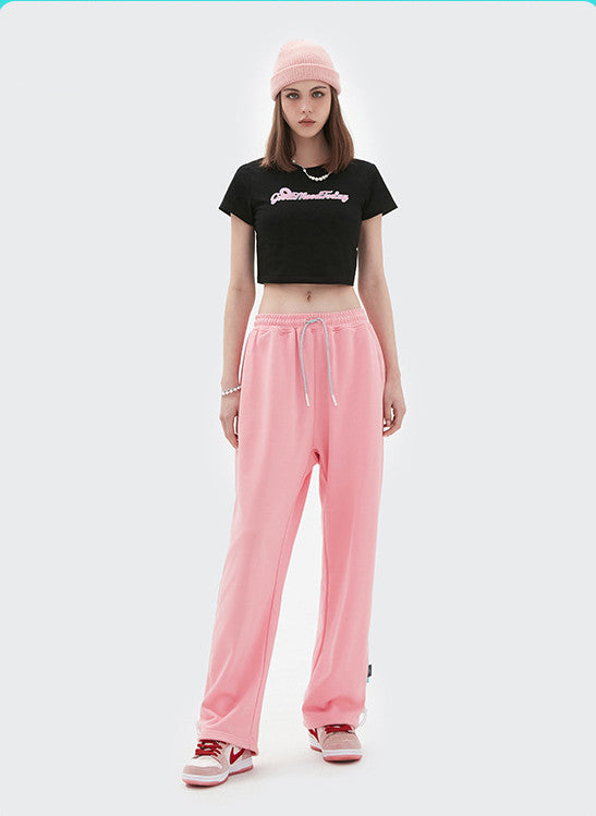 Summer Autumn Breathable Drawstring Sweatpants