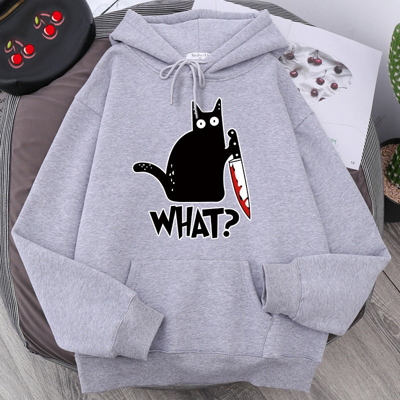 Women Angry Kittens Cat Hoodies