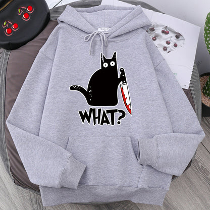 Women Angry Kittens Cat Hoodies