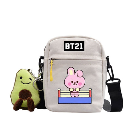 Cartoon Printed Messenger Bag For Outdoor Adventures