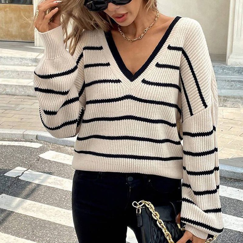 Womens Casual Loose Fit Sweater