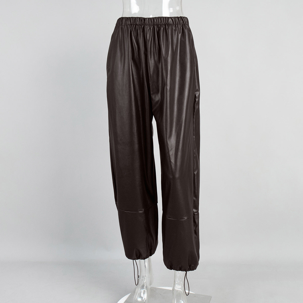 Chic Winter Leather Trousers