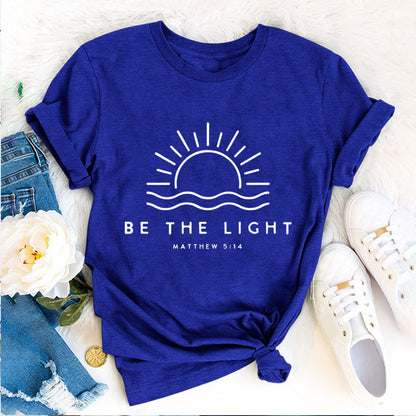 Women Be The Light Jesus Christian Bible Verse T-Shirts