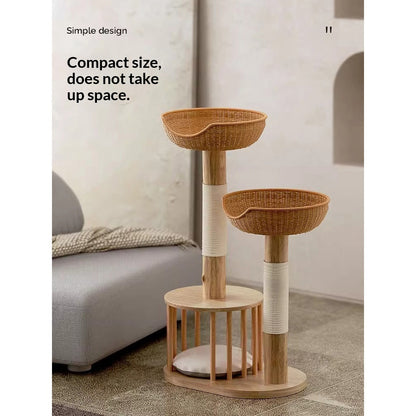 Purrfect Pine Wood Cat Furniture