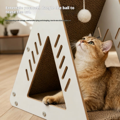 L Shaped Cat Scratcher Climbing Board Toy Pet Furniture Supplies
