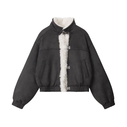 Casual Windbreaker Lapel Collar Womens Winter Coats