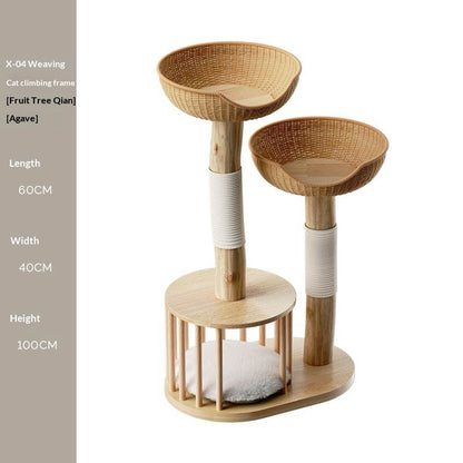 Purrfect Pine Wood Cat Furniture