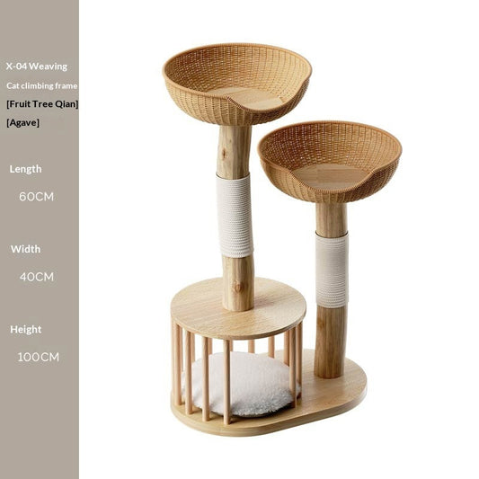 Purrfect Pine Wood Cat Furniture