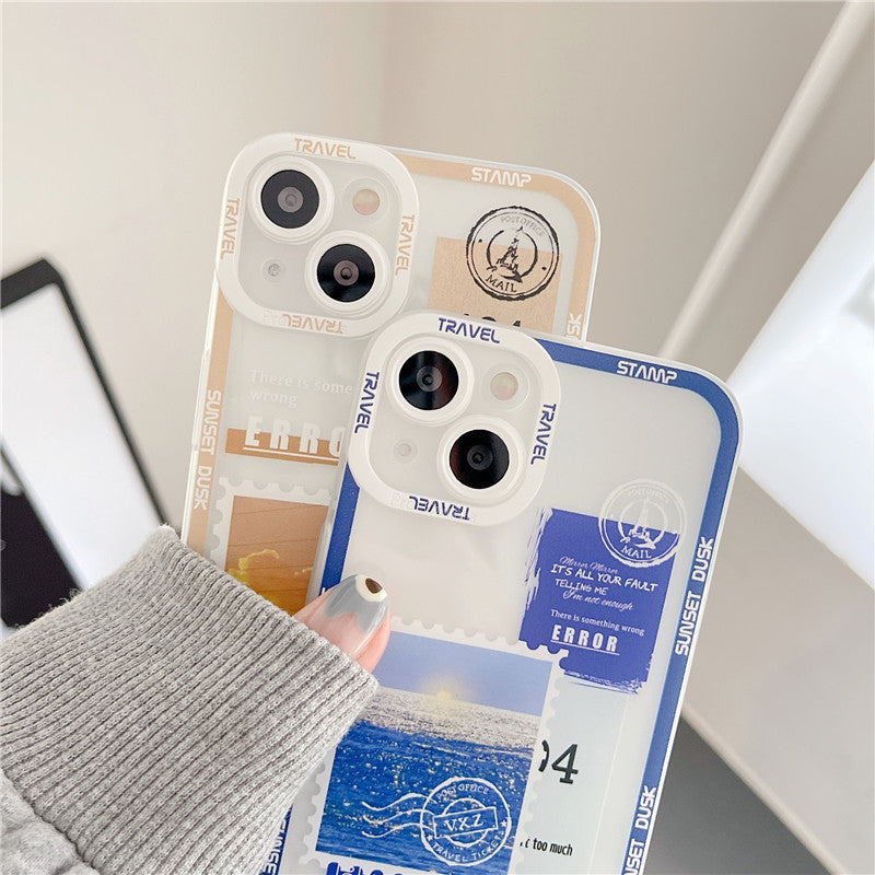 Soft Back Cover With Landscape Stamp Label