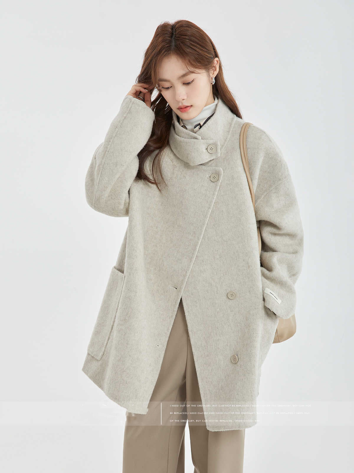 Lady In Luxury Woolen Reversible Coat